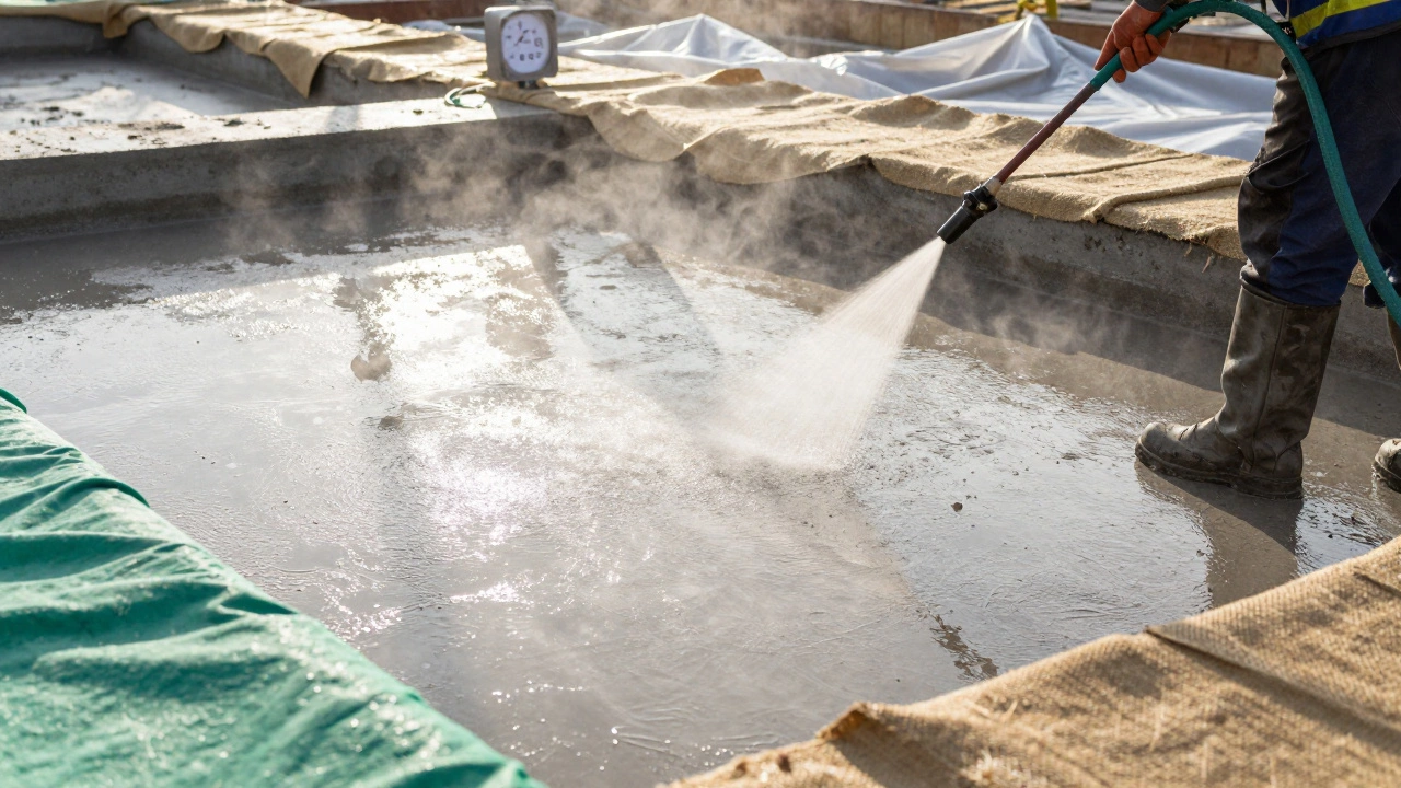 Сколько дней бетону нужна вода для правильного твердения?