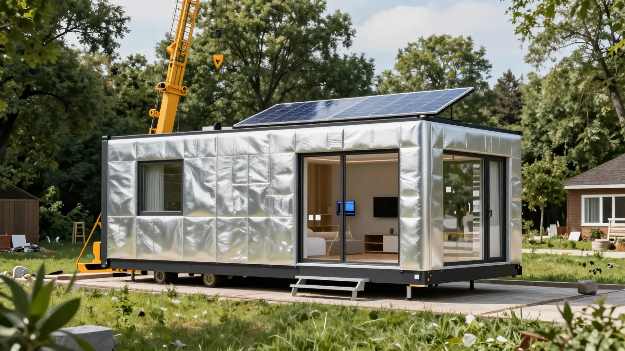 Собирают модульный дом с умными материалами и солнечной крышей в пригороде Казани