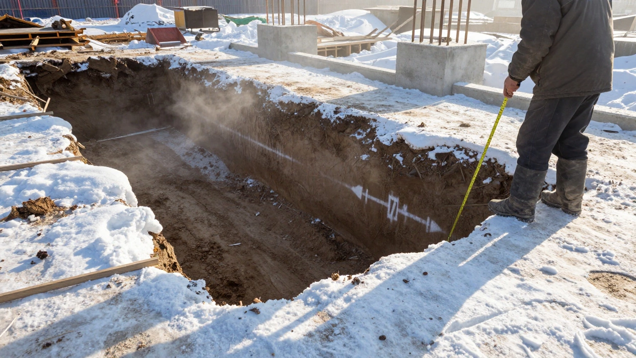 Сколько в глубину копать фундамент дома: точные нормы для России